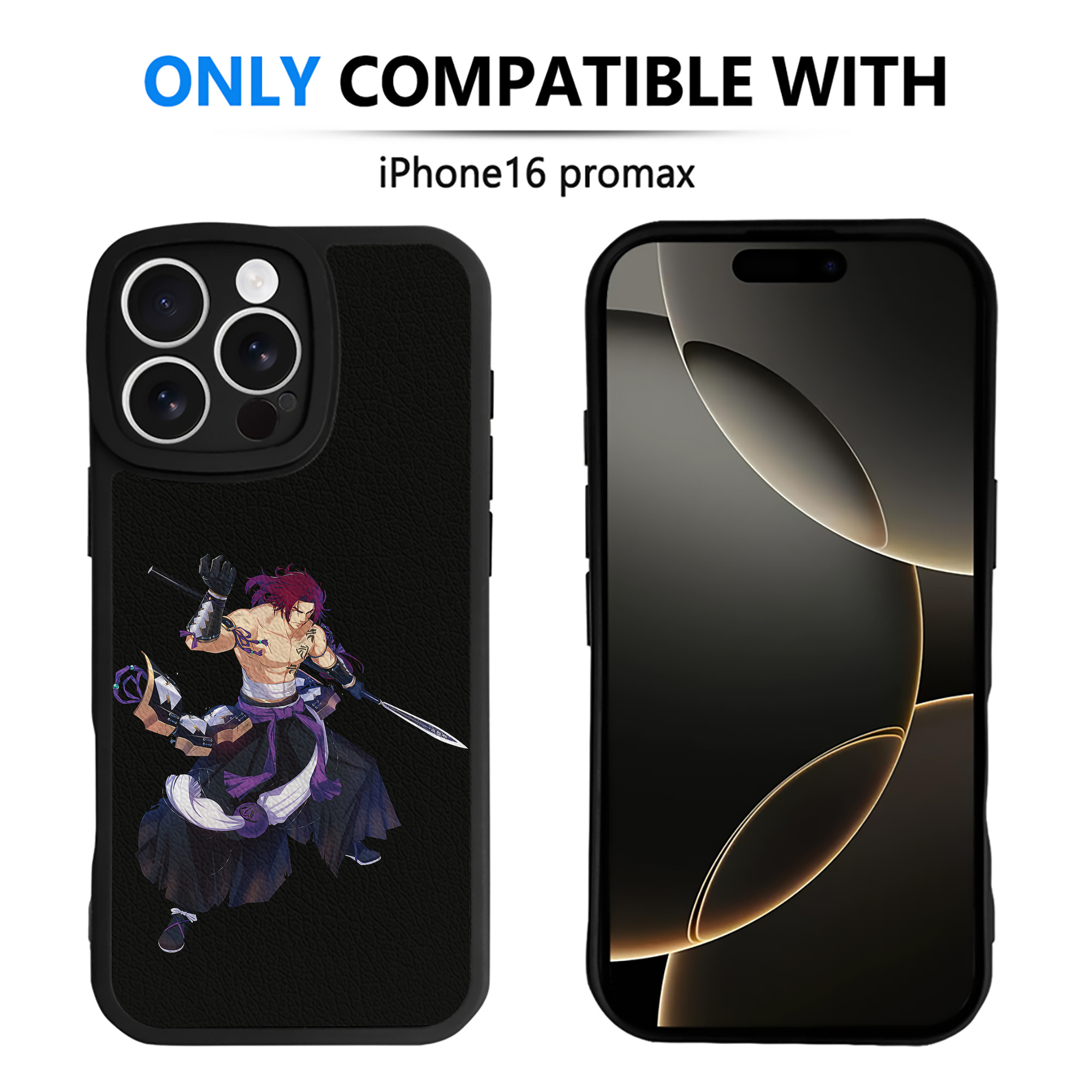 （画像用） 刀剣乱舞 Touken Ranbu 【iPhone 16シリーズ対応】シリコンスマホケース（レザー調） 材質：シリコン